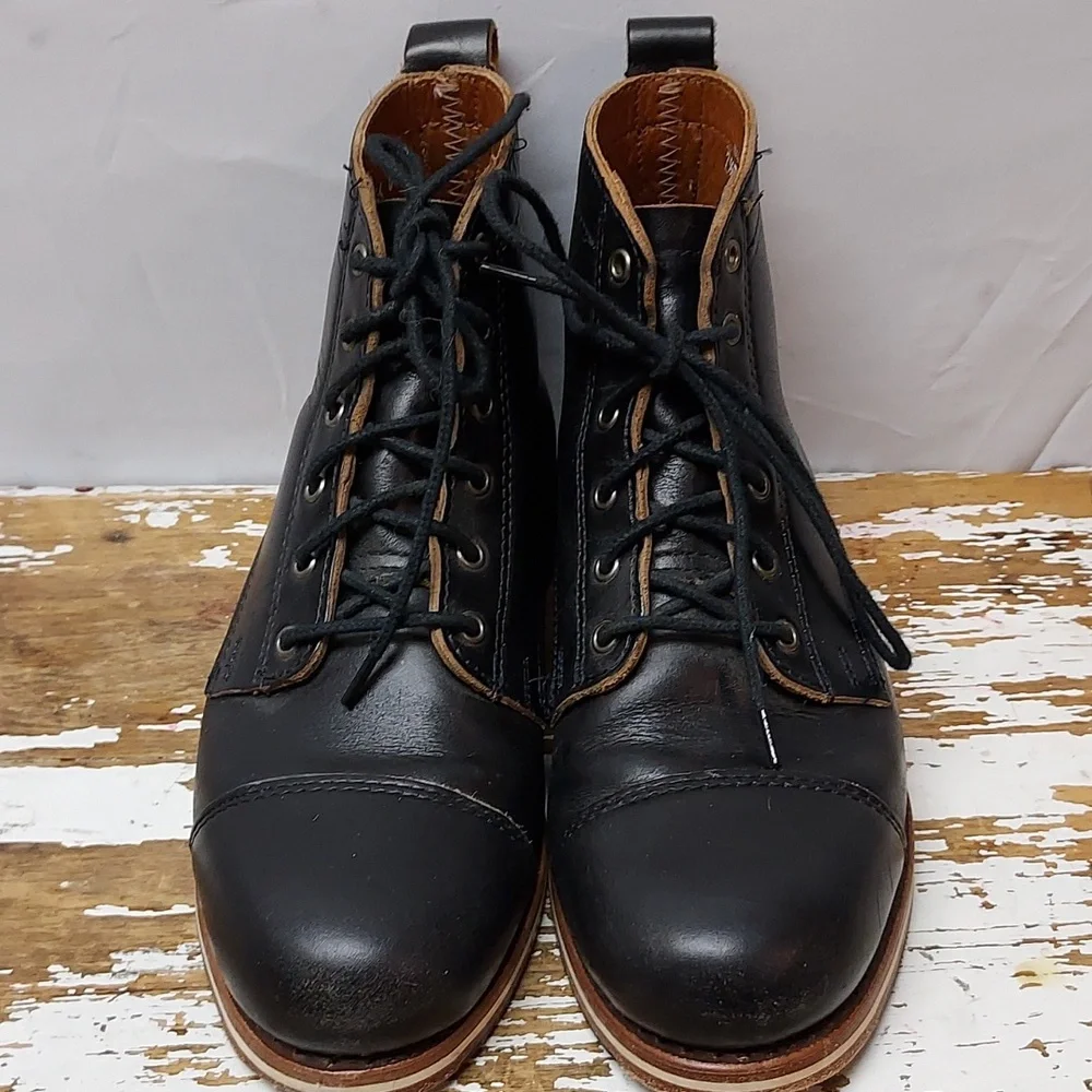 Helm Hollis Black Leather Boot Size 7.5 - Picture 2 of 8